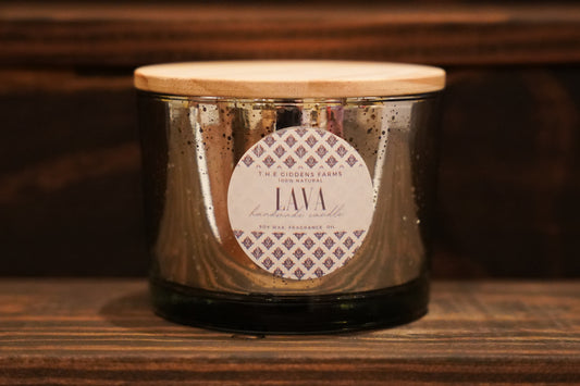 Silver Lava Candle 16oz