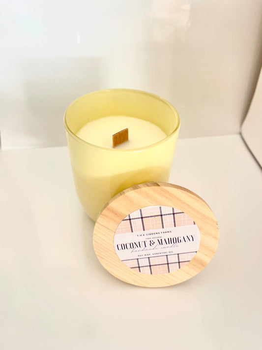 Coconut and Mahogany Candle- 8oz