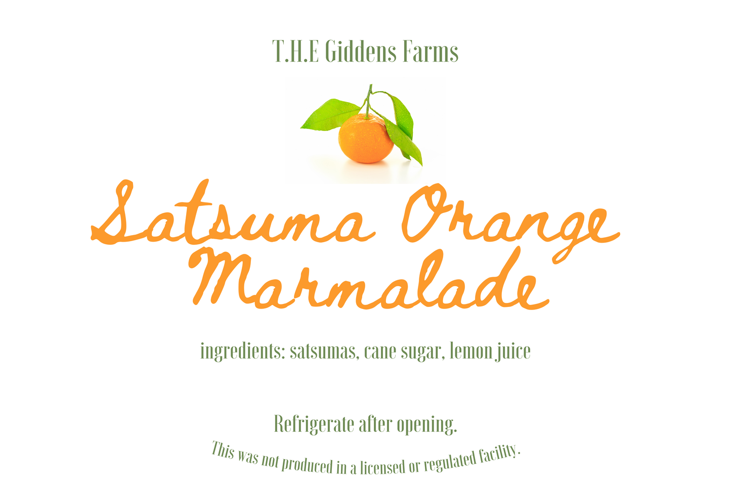 Satsuma Orange Marmalade